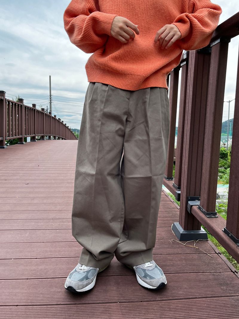Lonely Pintuck Wide Pants 
