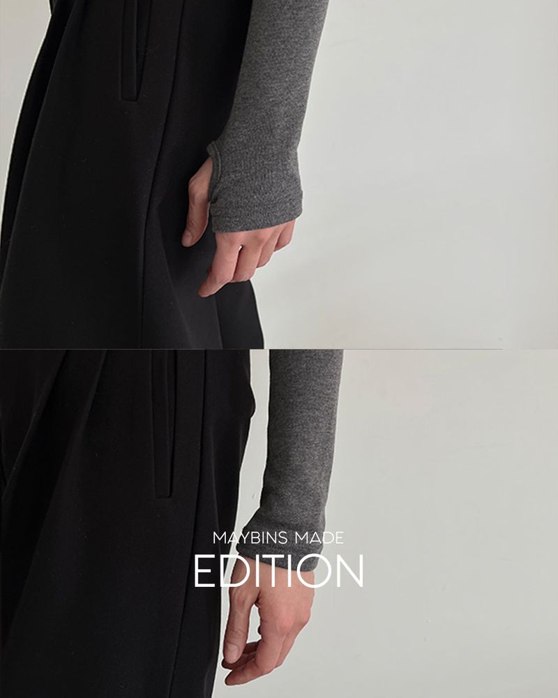 【MADE】Thumbhole Fleece-Lined T-Shirt