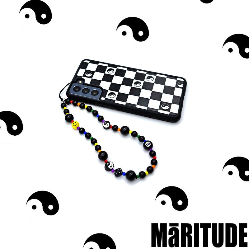 YINGYANG SMILE PHONE STRAP