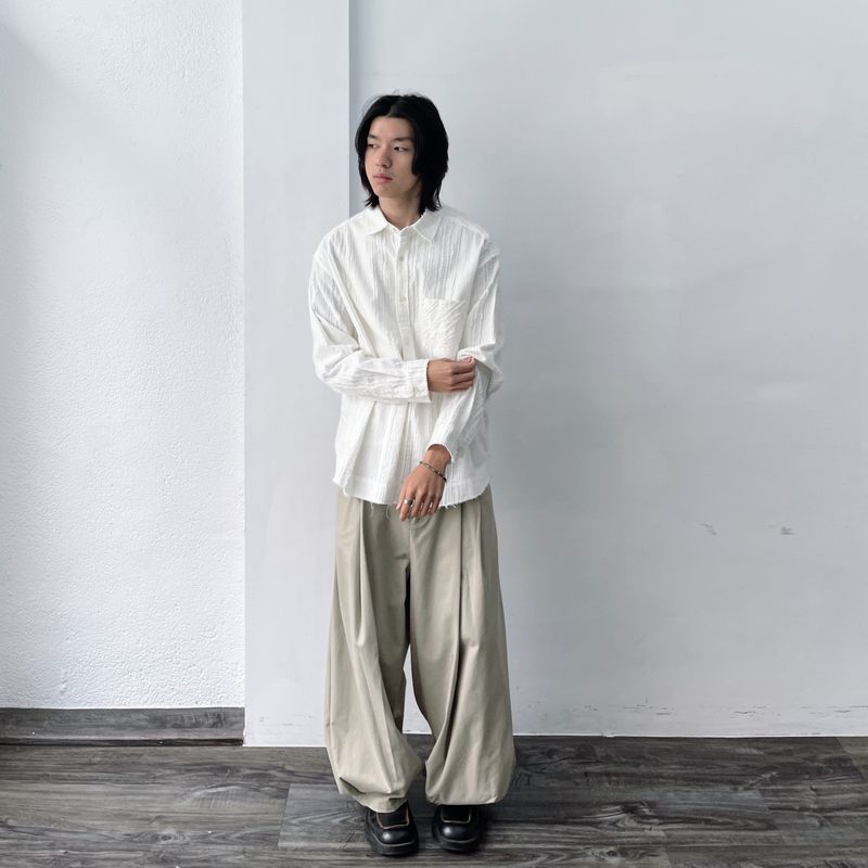 Frayed Textured Shirt