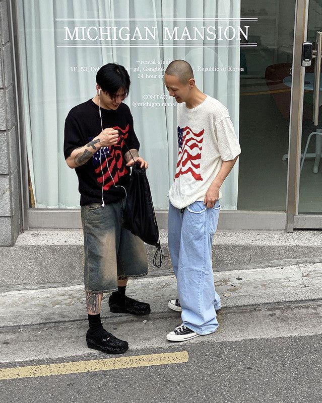 No.0209 dyeing over denim SHORTS