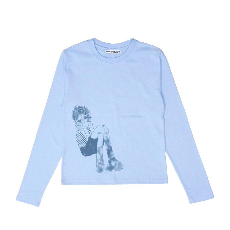 RENHOUSE（レンハウス）の「レン 02 ロングスリーブ ブルー（トップス）」