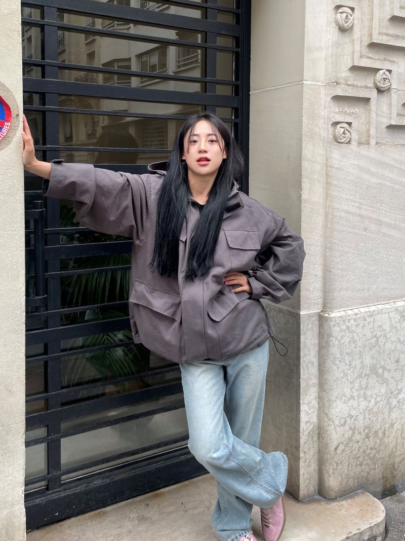 Brest pocket short jacket