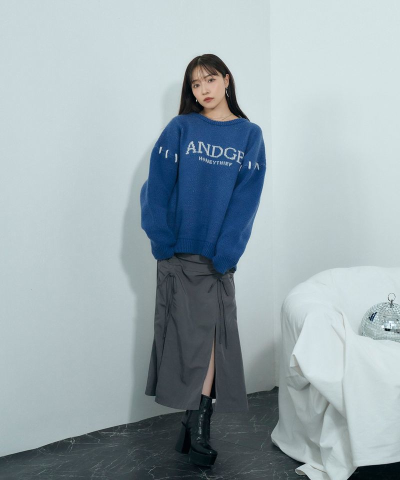 UNISEX ロゴカラーニット
