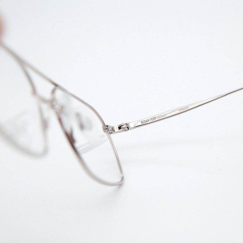 Knouun Square Combi Two-Bridge Glasses ASCENT SV