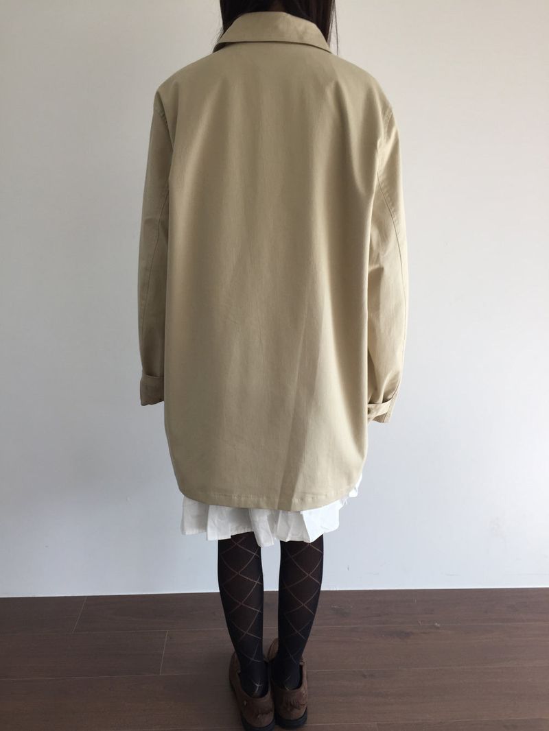Liam Solid Half Coat (3color)