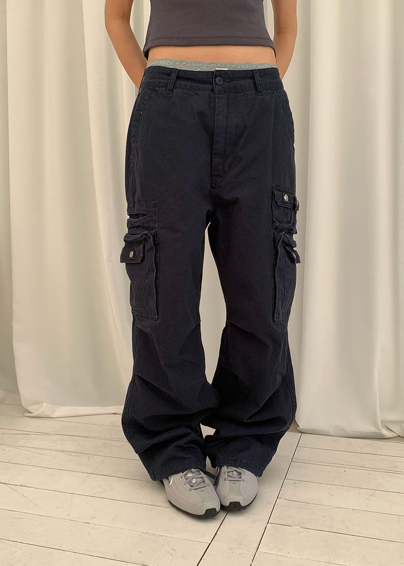 (UNISEX) FIELD BUTTON CARGO PANTS (3color)