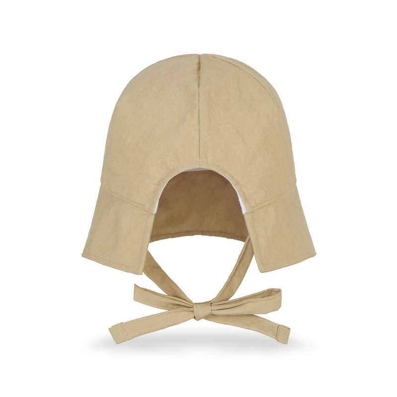 VA Curved Oval Metal Bonnet Hat / Beige