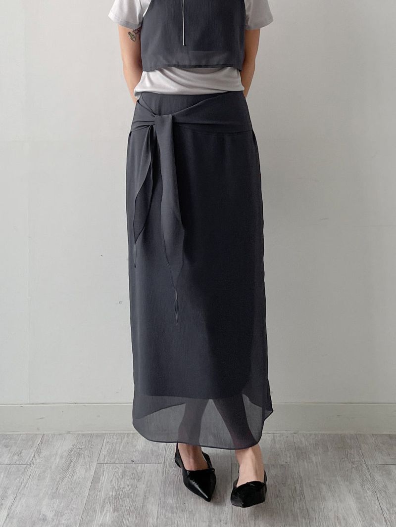 INCHANT ME（インチャントミー）の「Rookie Chiffon Wrap Skirt（Skirts）」