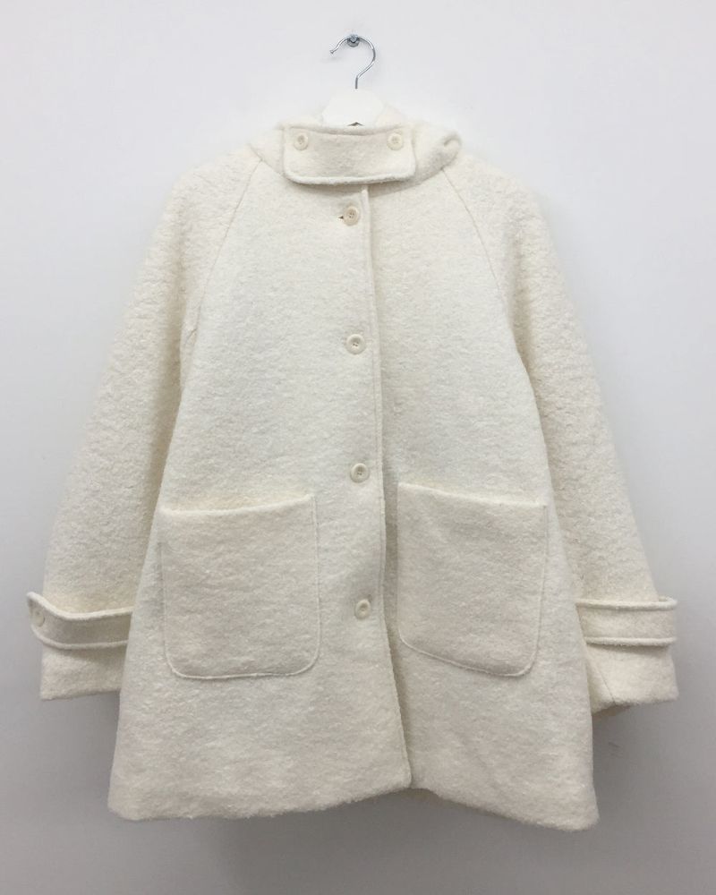 [MD Pick]Fine wool hooded half coat (2color)