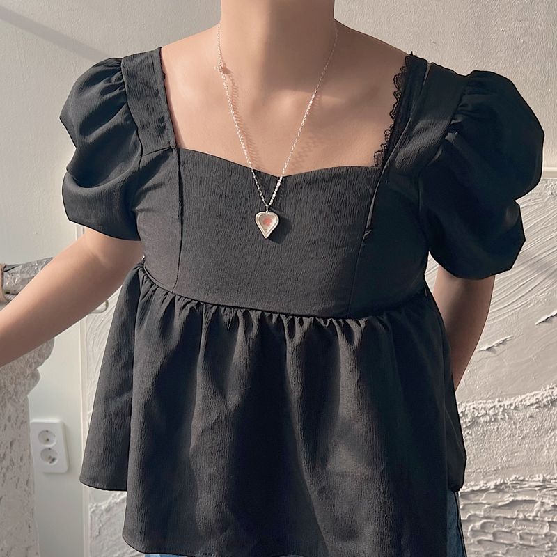 First love necklace with pearl