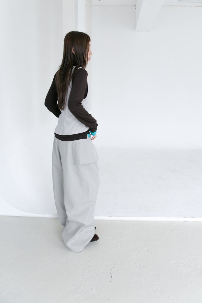 wrap skirt pocket pants(3colors)