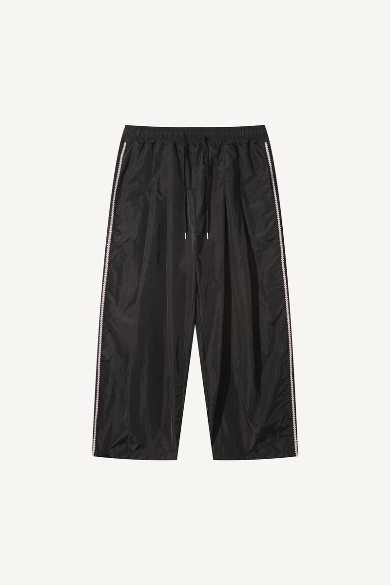 Side ethnic nylon pants