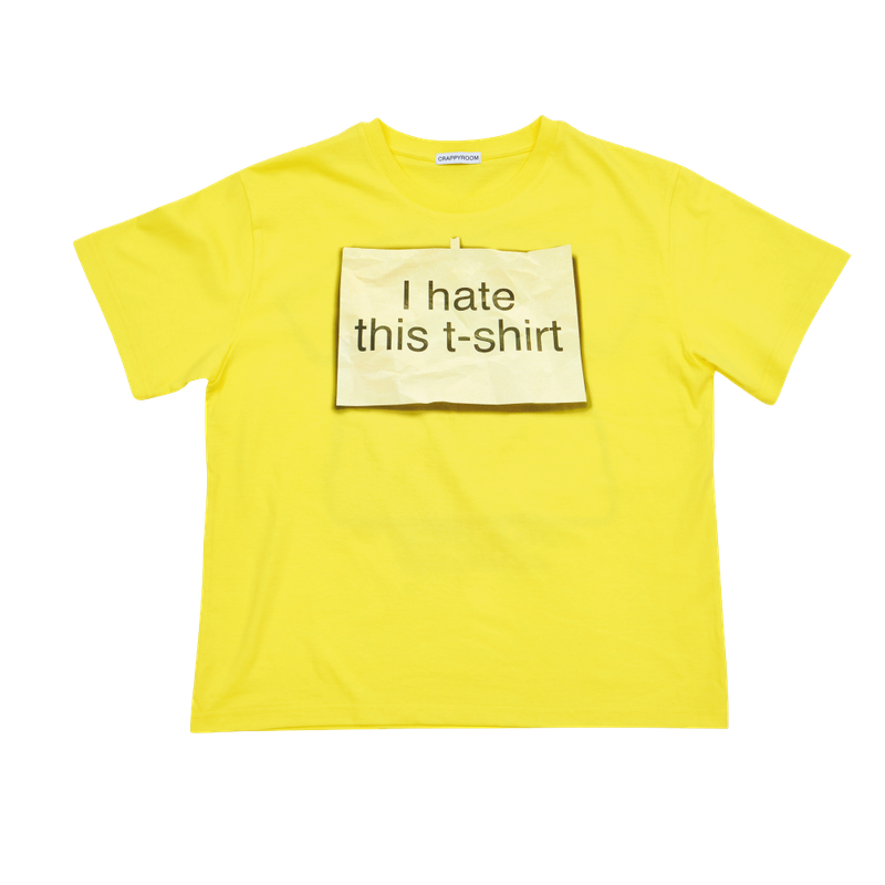 CRAPPYROOM（クラッピールーム）の「I HATE THIS T-SHIRT (YELLOW)（Tops）」