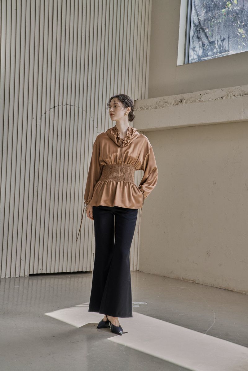 cle(クレ)の「BOOT-CUT WOOL PANTS_BLACK(Pants)」