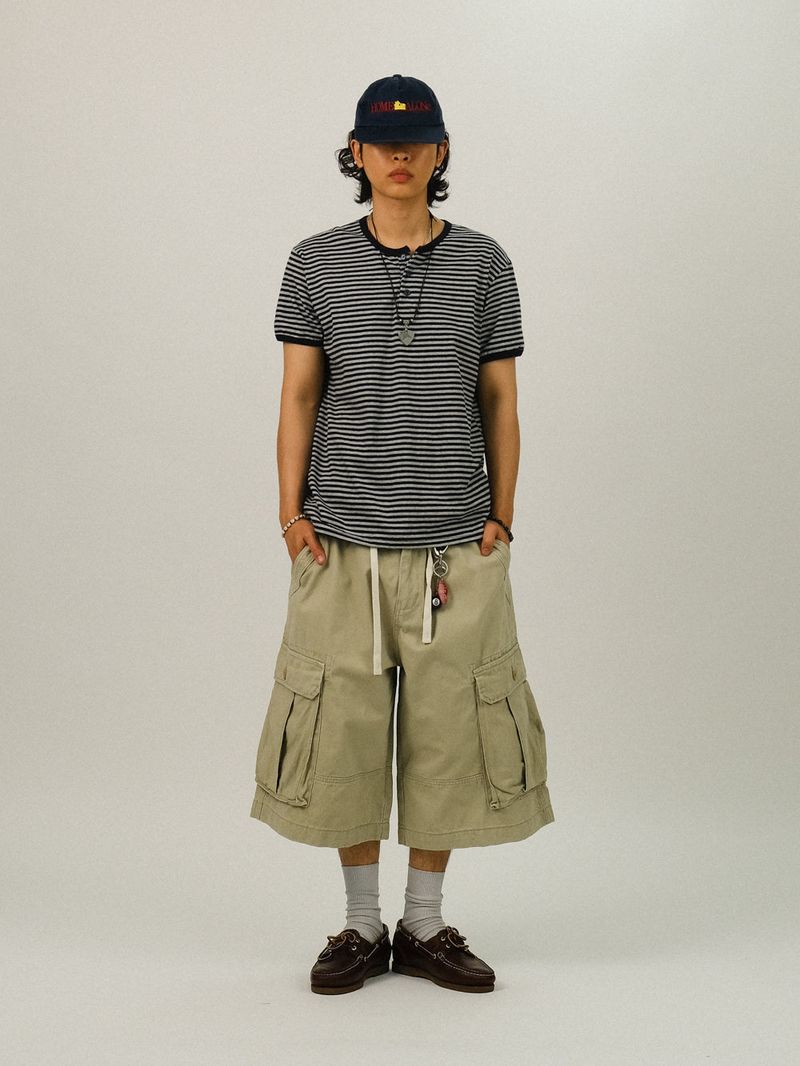 TE Stripe Henry Neck Ringer 1/2 T