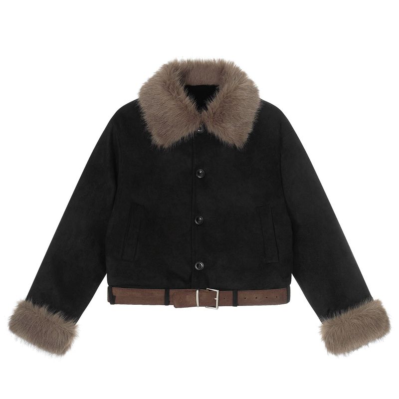 Miel Fur Belt Jacket