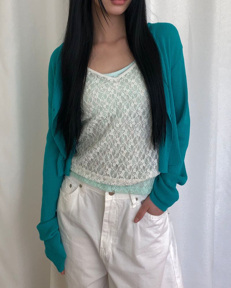 WONDER WONDER(ワンダーワンダー)の「Uven Sheer Lace Sleeveless Top(Tops)」