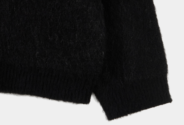 Loeeller Shadow Diamond Jacquard Brushed Overfit Knit Cardigan