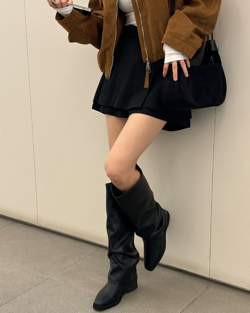 Nerun pleated skirt pants