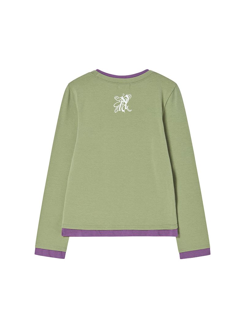 EMBLEM LAYERED L/S GREEN