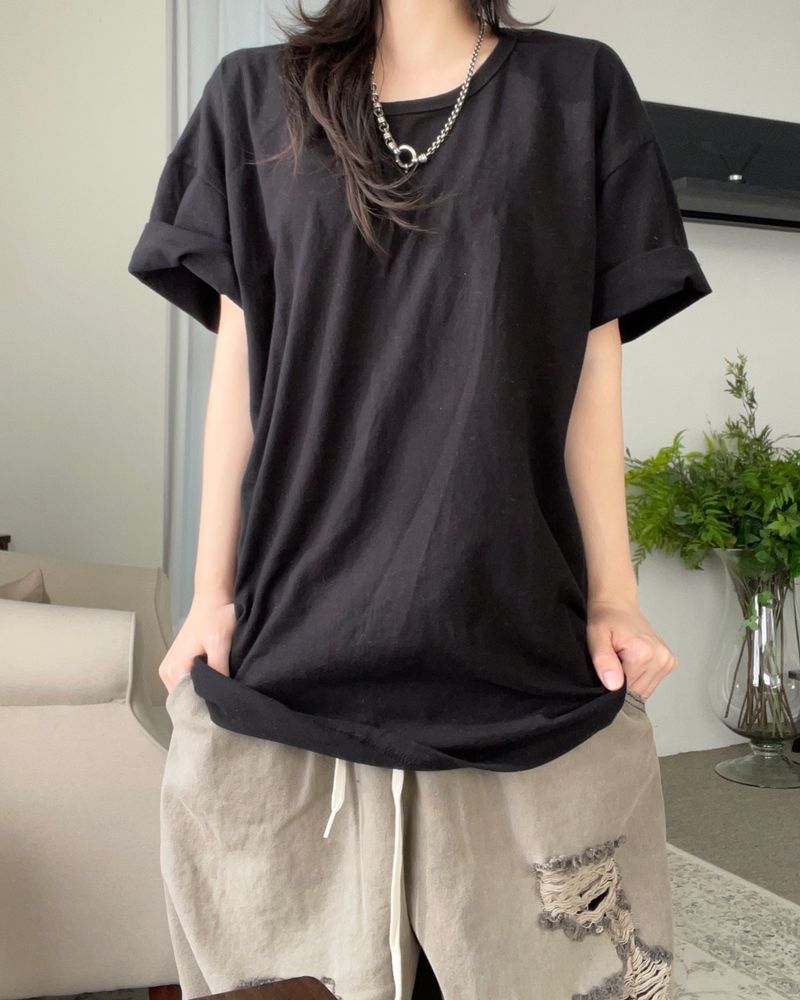 heenytsuki(ヒニツキ)の「Layered Over U-neck T-shirt(Tops)」