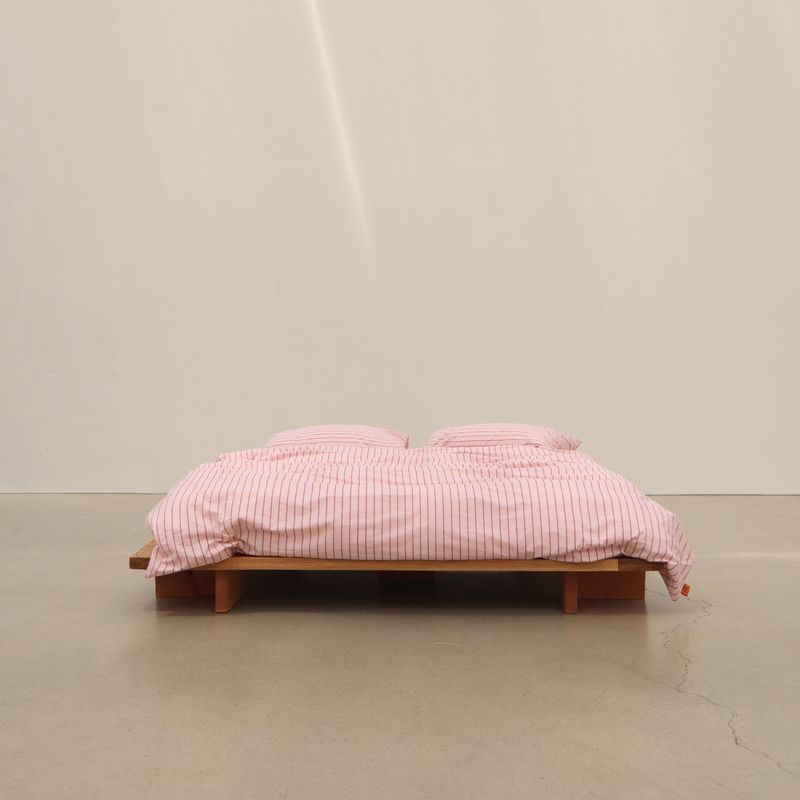 Linea pink pillow case