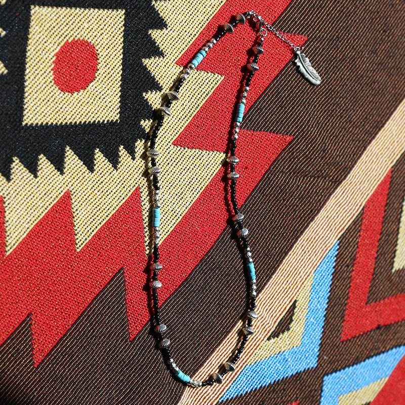 turquoise & hogan beads necklace