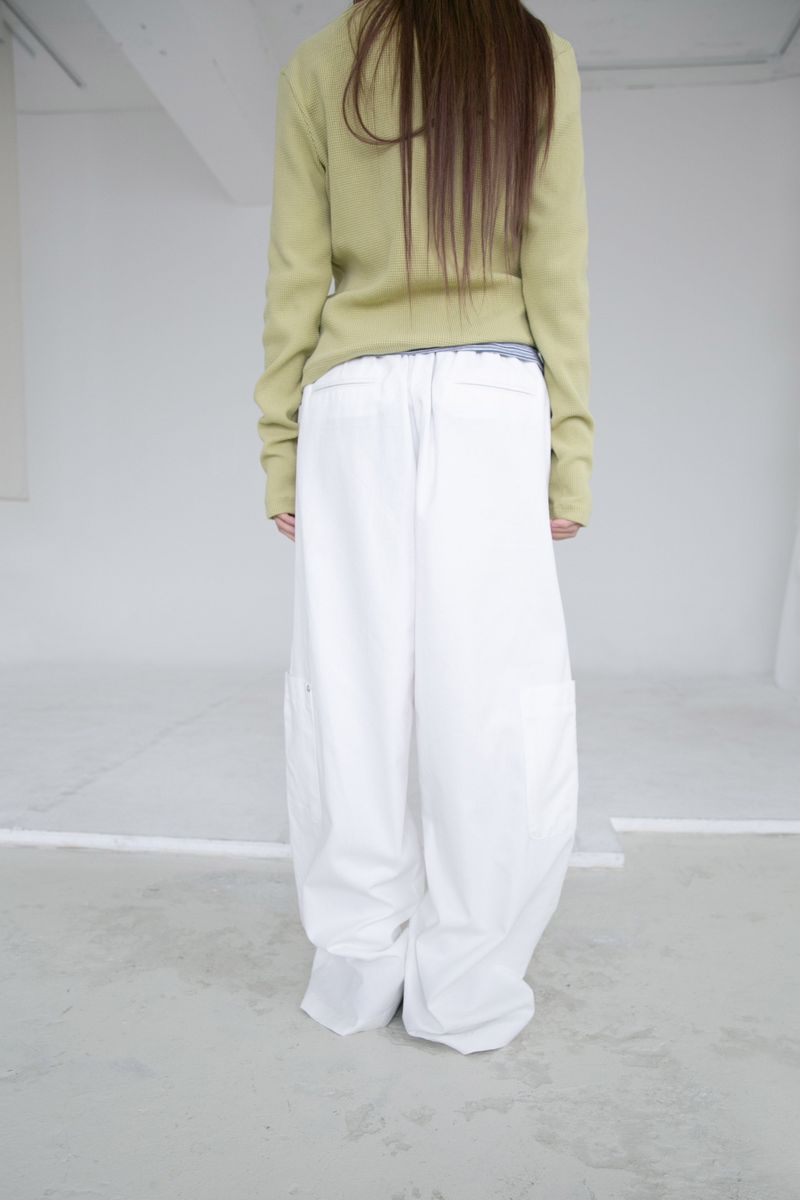 rivet pocket wide pants(2colors)