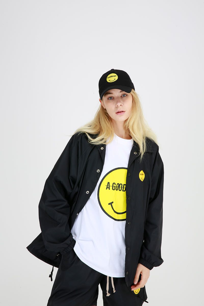 SMILE LOGO BALLCAP (BLACK)
