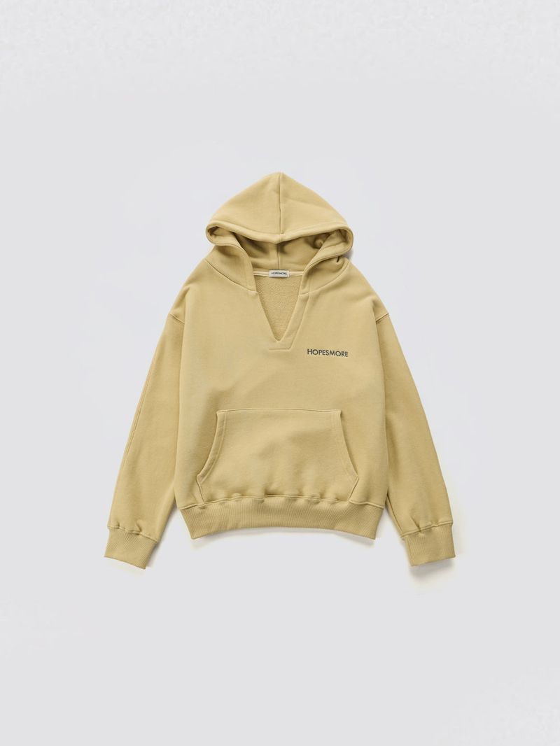 HOPESMORE(ホープスモア)の「V-neck Logo Hoodie_Yellow(Tops)」
