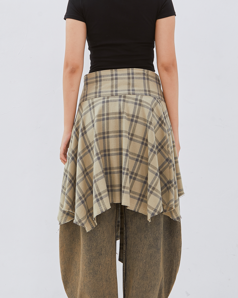 Tartan Wrapped Skirt