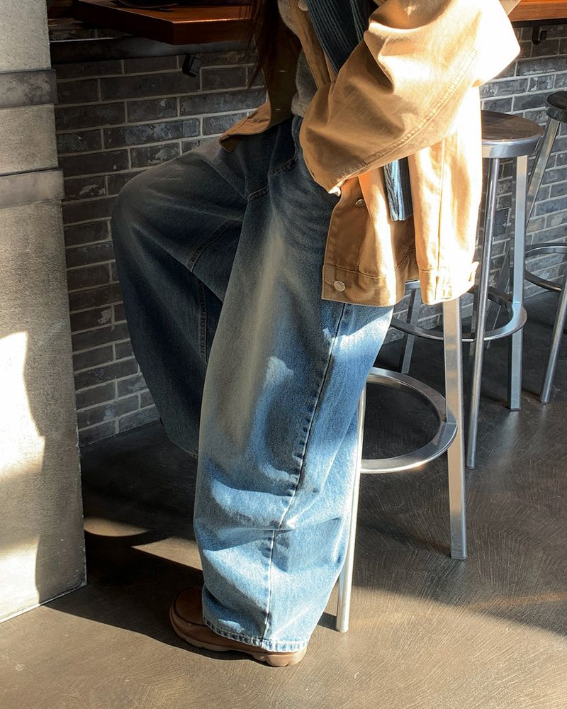 [ORIGINAL] PRESS BALLOON WIDE DENIM PANTS