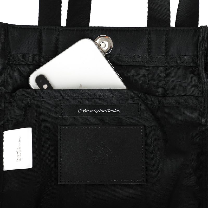 NYLON TOTE BAG MINI MI BLACK
