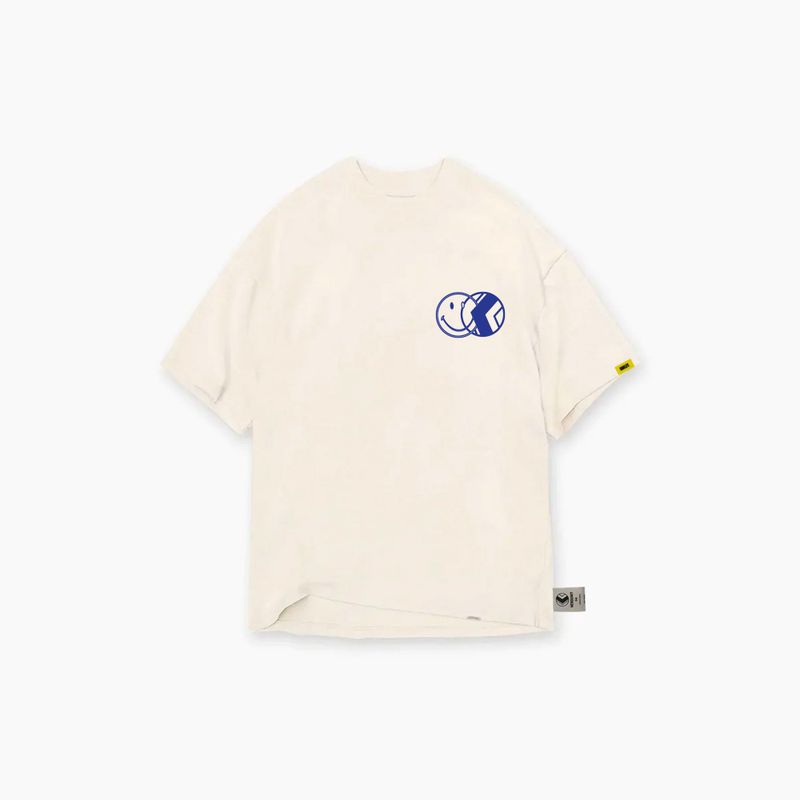 NERDUNIT（ナードユニット）の「NU x スマイリーインキングTシャツ | クリーム（トップス）」