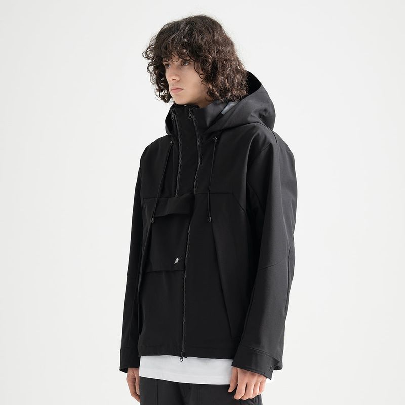 KALAPATTHAR（カラパタール）の「3 Layer Hard Shell Mid-Jacket - BLACK（Jackets/Outerwear）」