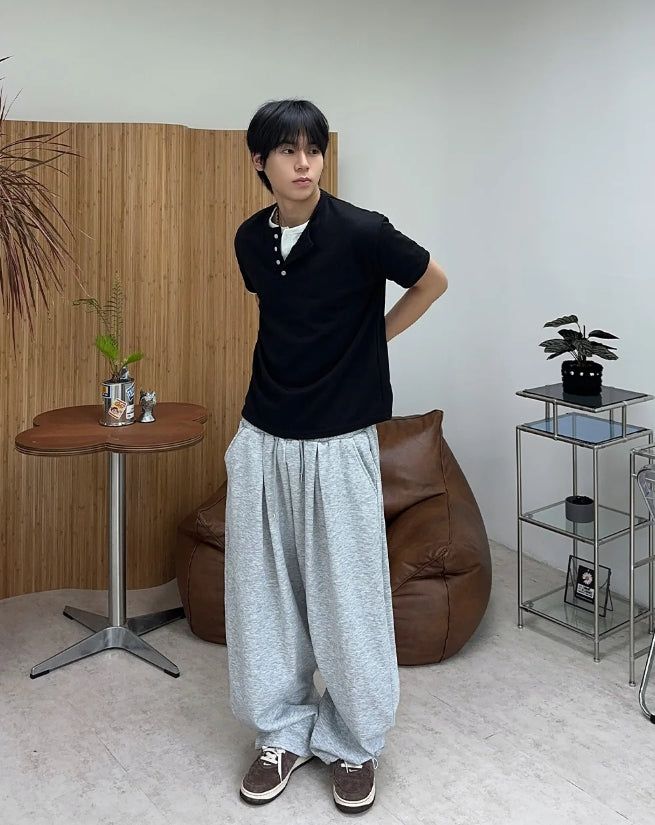 Bello Pintuck Wide Sweatpants