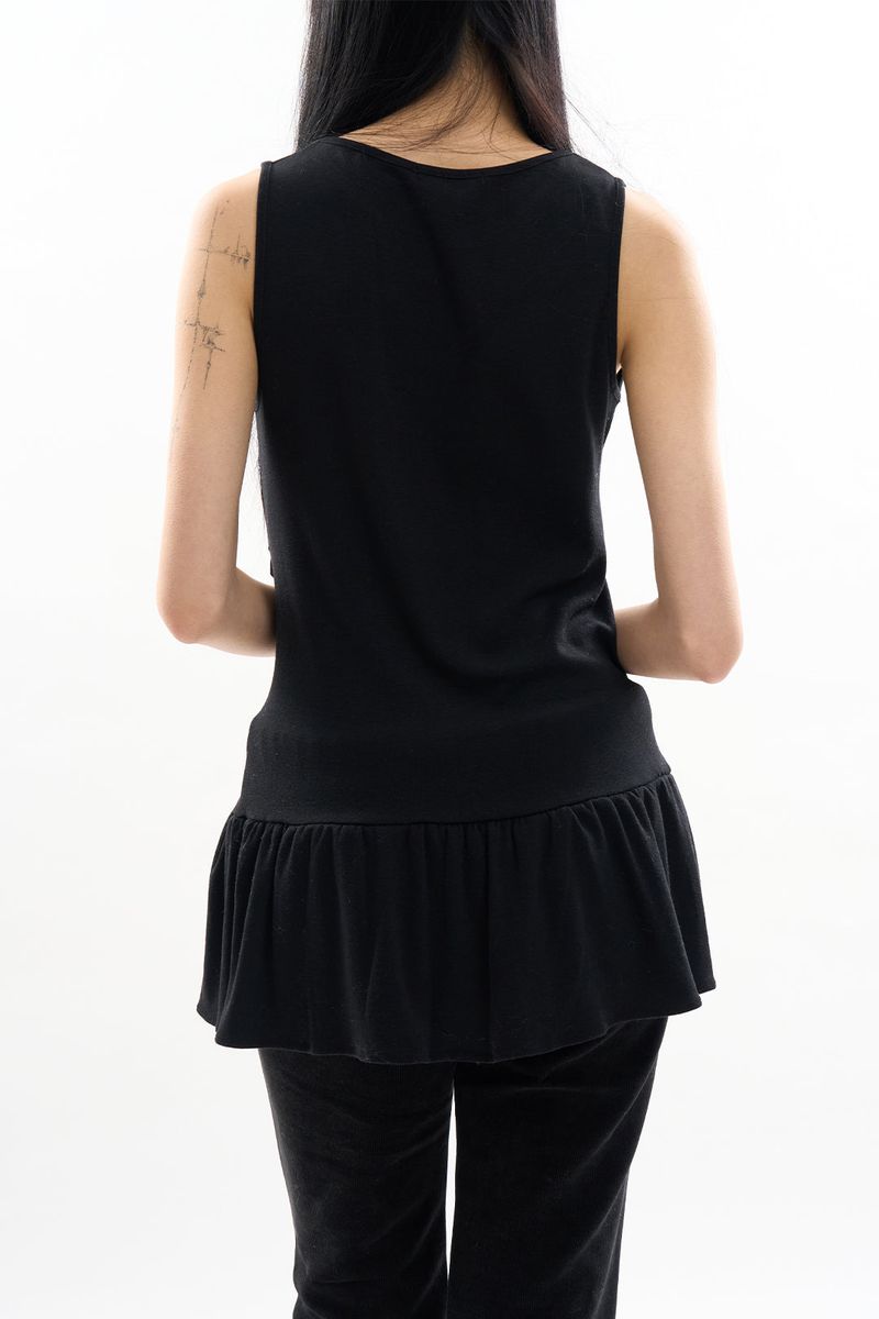 Mers flare sleeveless top