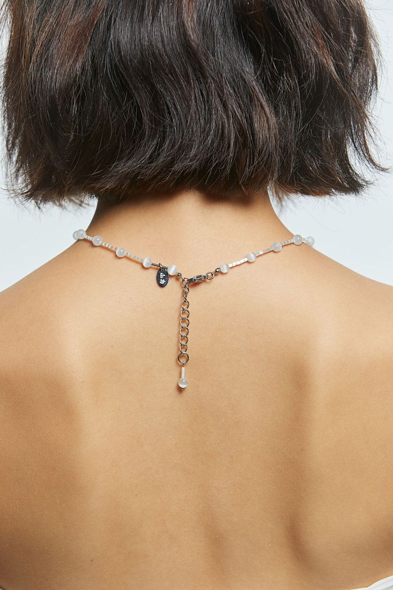 catseye necklace (white)