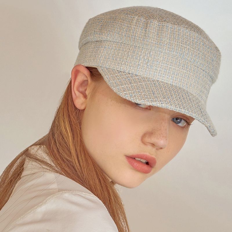 louie ooie(ルイウイ)の「andy marine cap - tweed light blue(Hats)」