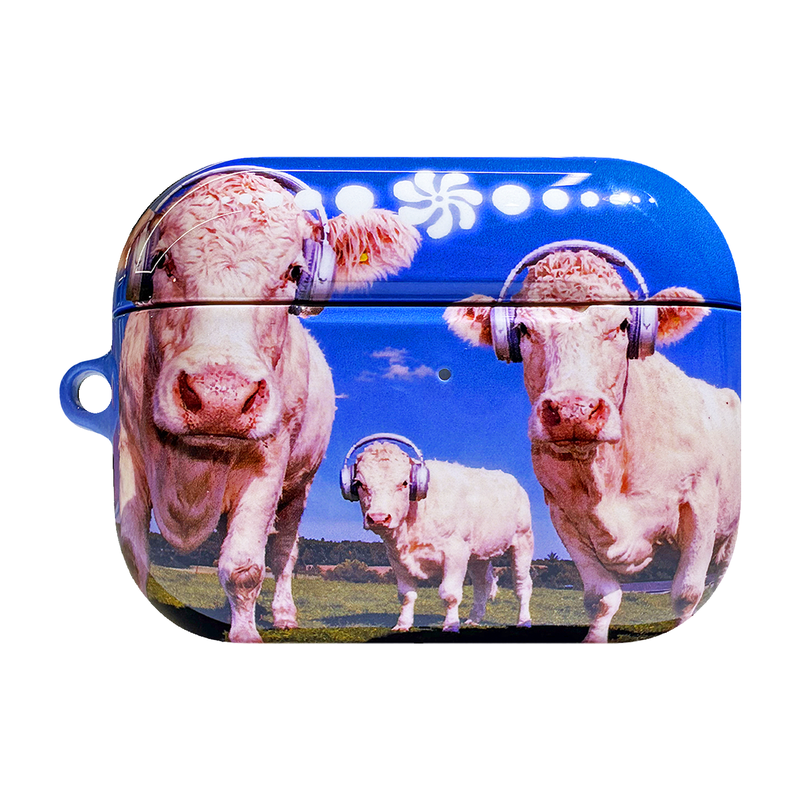 Furry Friends airpods case_Cow