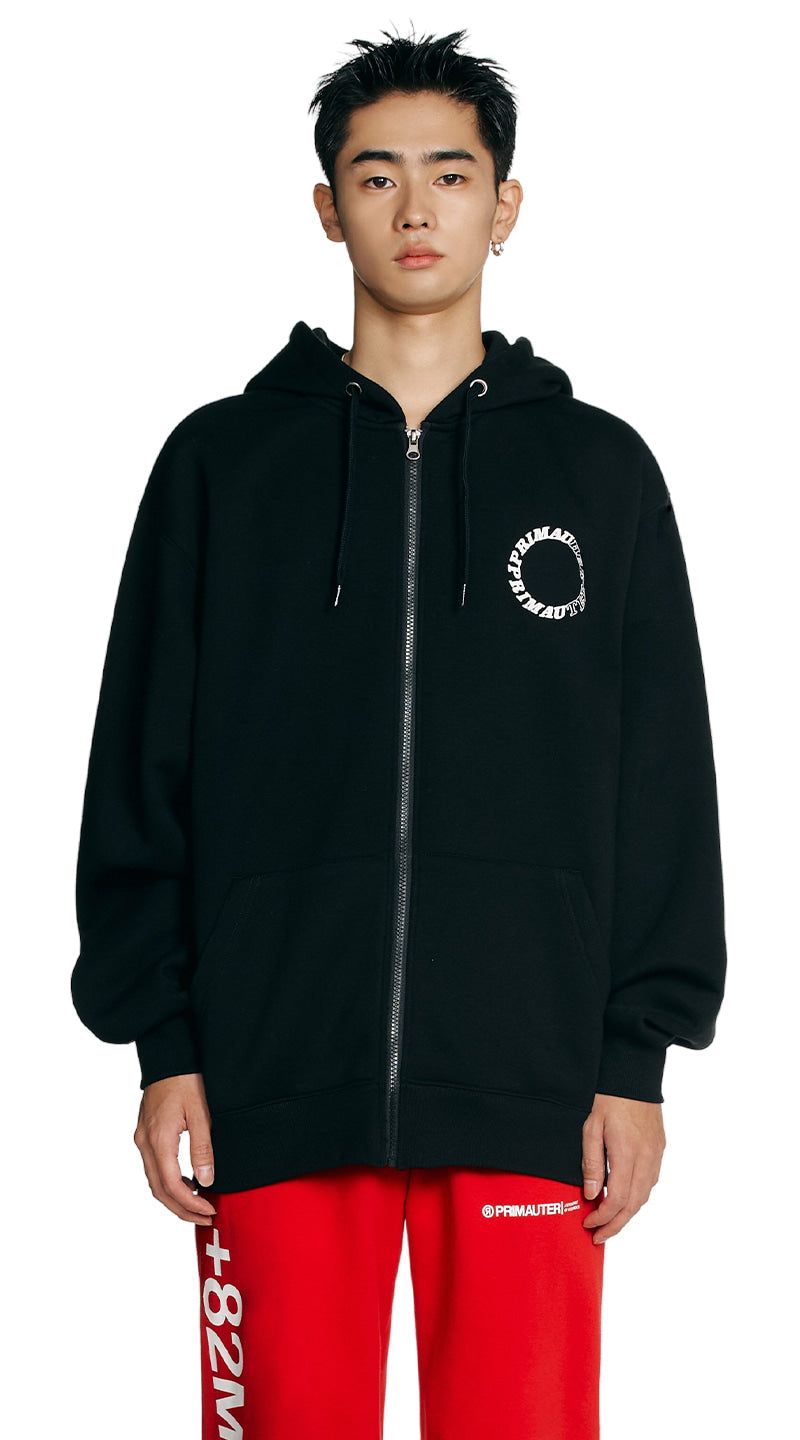 Round Hurter Crewneck Hooded Zip-Up