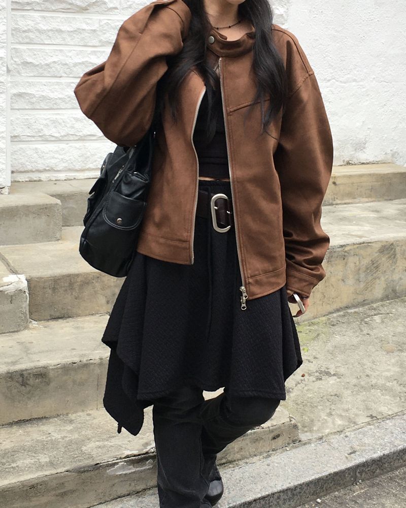Devided suede jacket