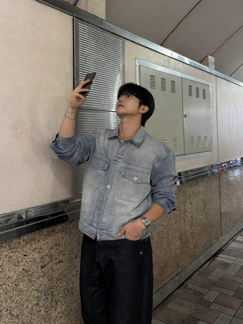 Weather cuff denim jacket