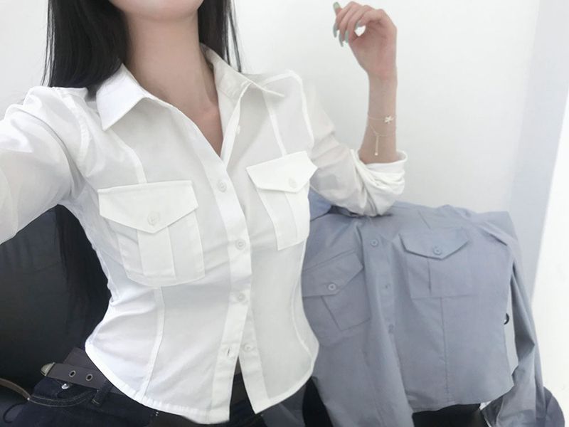 [MADE] LINK, PINTACK POCKET SHIRT