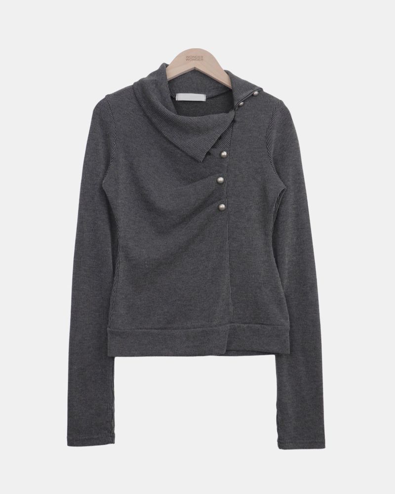 Brack Vintage Button Long-Sleeve T-Shirt