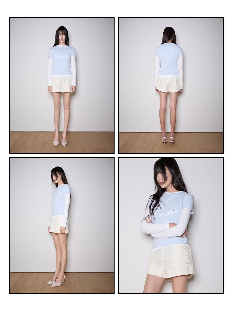 Cropped Signature Tee