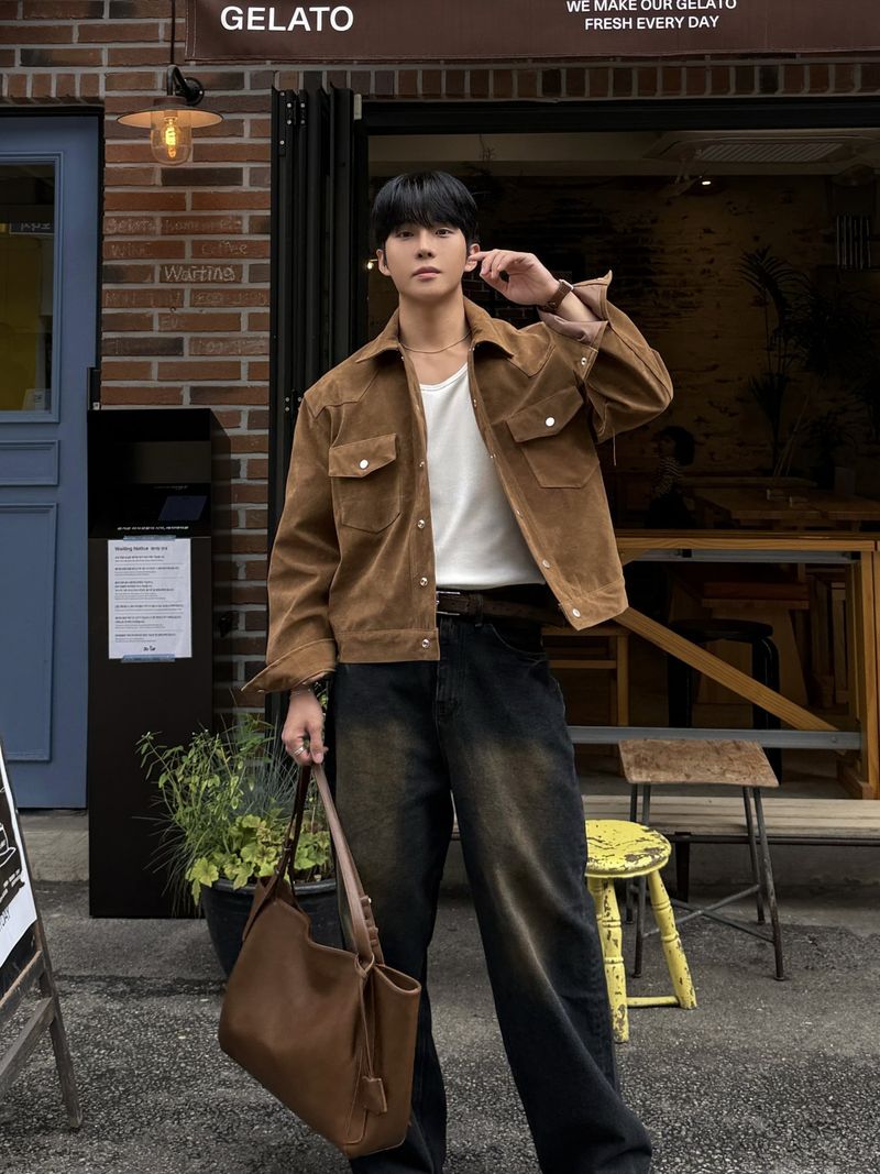 Tony western cropped suede jacket