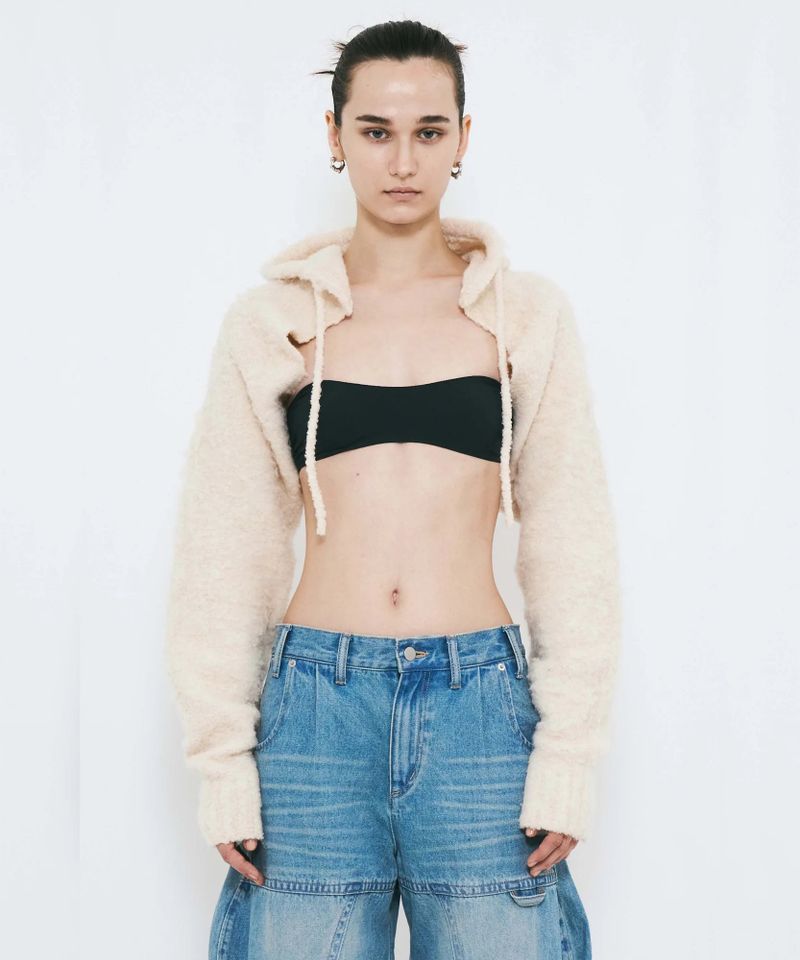 VIAVANDA（ヴィアヴァンダ）の「MUFFLER KNIT CARDIGAN （Tops）」