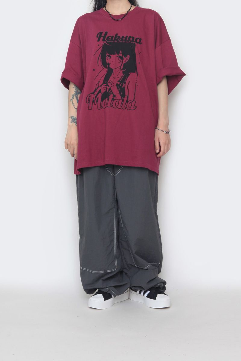 double-stitch nylon pants